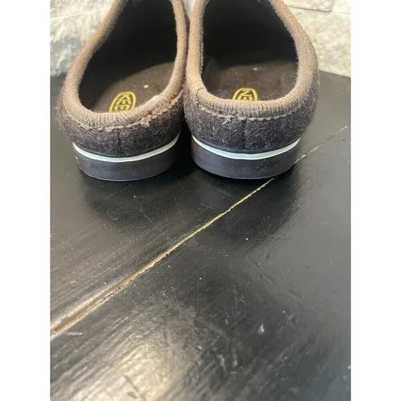 KEEN Timberline Seal Brown Wool Mules Womens Sz 6 Slip On Casual Comfort Shoes - Picture 7 of 9